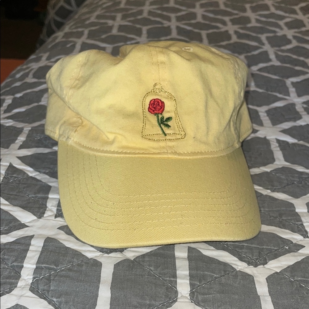 DISNEYLAND Belle Red Rose baseball cap  with Adjustable Strap!